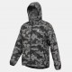 Adidas Originals Camo Print Hooded Track Jacket Grey Black Pre Owned